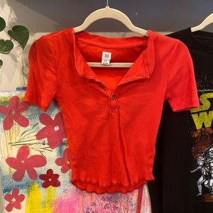 BDG quarter button up t shirt